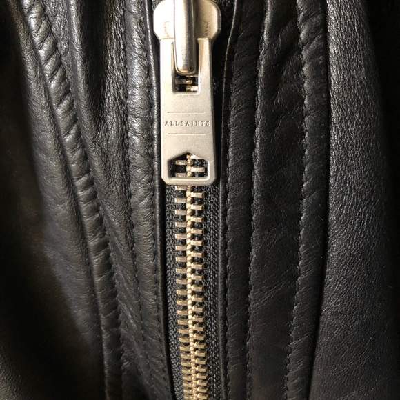 All saints leather jacket - Picture 4 of 7